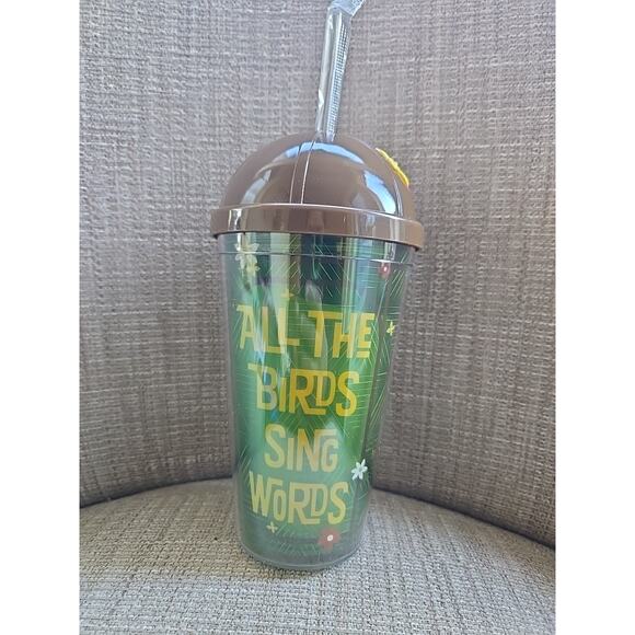 Disney Parks Enchanted Tiki Room Bird Tumbler Cup & Straw New 7.75" Tall - Picture 2 of 7